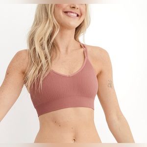 aerie seamless strappy padded bralette
